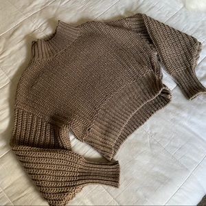 Thick Knit Mock Neck Sweater XS